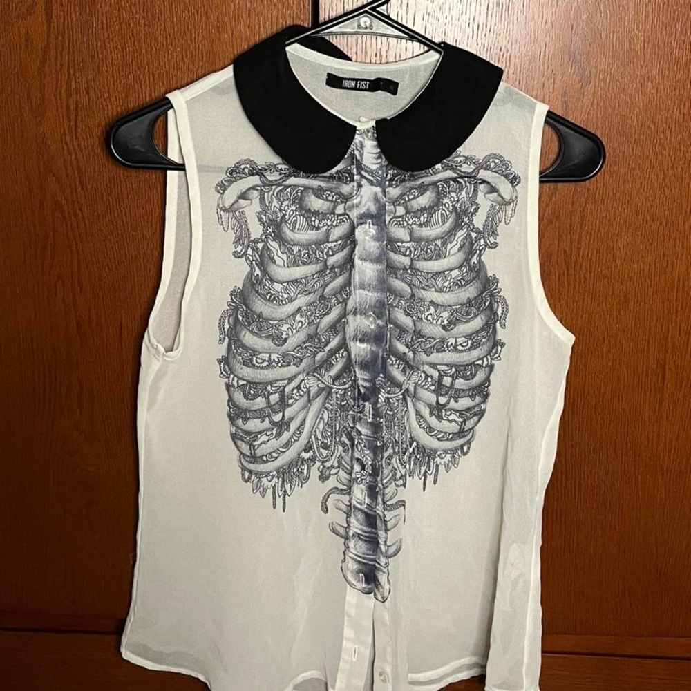 Sheer tank top blouse